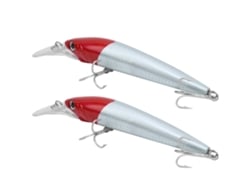 Danu26-2 Piezas Señuelo Minnow De Plástico Simulado Para Pesca, Señuelo De Buceo Profundo, Accesorio De Pesca1