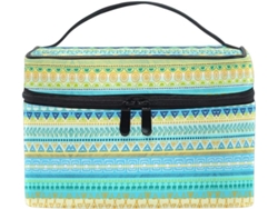 Bolsa Cuero Con Cremallera Portátil Organizador Para Mujer