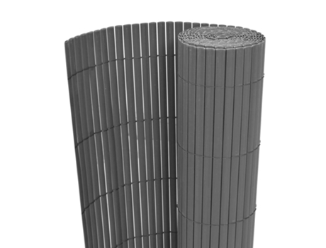 vidaXL Valla de jardín de doble cara gris 90x300 cm