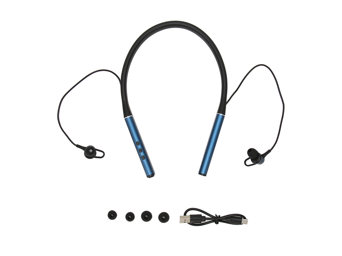 Auriculares Inalámbricos Bluetooth Hifi Estéreo Con Graves Potentes Para Deportes Al Aire Libre - Azul