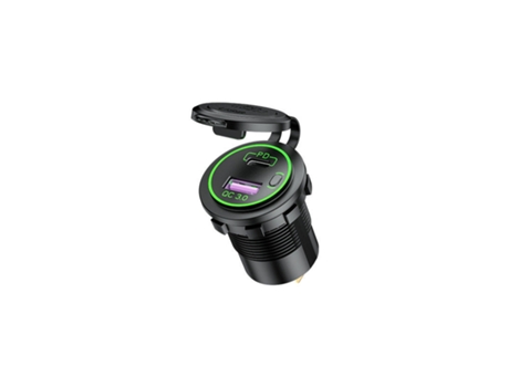 Cargador de Coche CHRONUS QP-Charge22902-6hmy Dupla (Tipo C - USB - Verde)