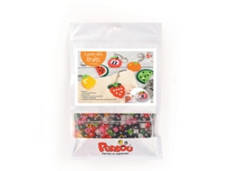 Juego de Mosaico GRAINE CRÉATIVE Kit de Miçangas para Passar a Ferro 6 Chaveiros de Frutas