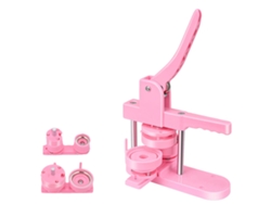 Máquina para hacer botones, varios tamaños, kit completo, rosa