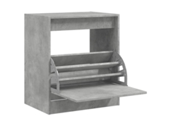 Maison Exclusive - Mueble Zapatero Madera Contrachapada Gris Hormigón 70x36x60 Cm