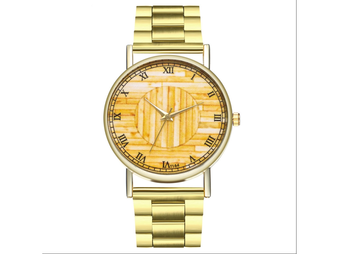 Reloj De Pulsera Vintage Para Pareja Zhoulianfa Con Números Romanos, Movimiento De Cuarzo, Acero Resistente.