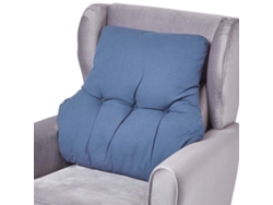 Homescapes Navy Back Support Cushion, Cotton