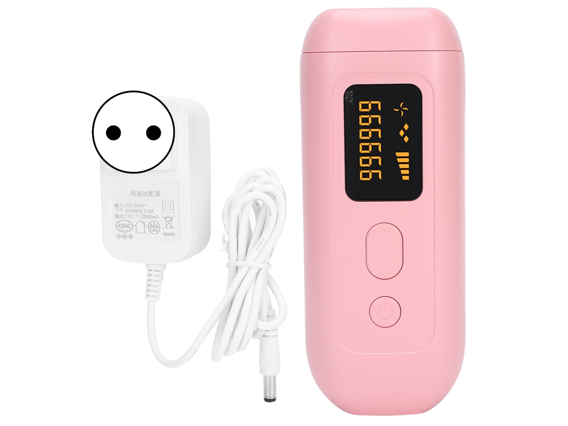 Dispositivo Ipl Para Depilação Ajustável Com 5 Velocidades Cor Rosa