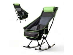 Silla de camping plegable 2 en 1 con bolsillo, cojín y bolsa de transporte - Trillow Innovagoods