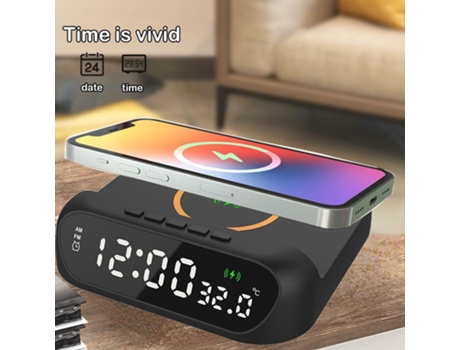 Cargador Inalámbrico, Cargador Cargador Rápido para Iphone, Negro CHRONUS