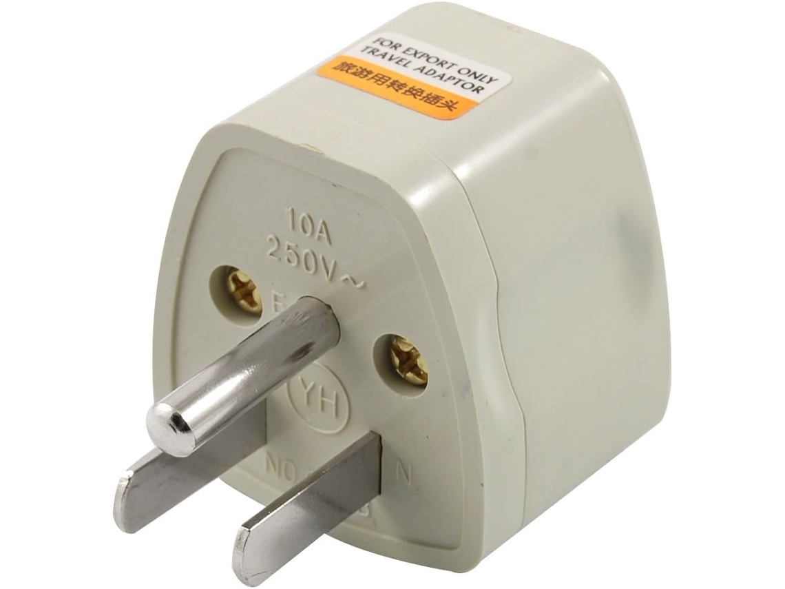 Adaptador Convertidor Enchufe Estadounidense 3 Pines 250 V Ca Enchufes Australia, Ue Reino Unido