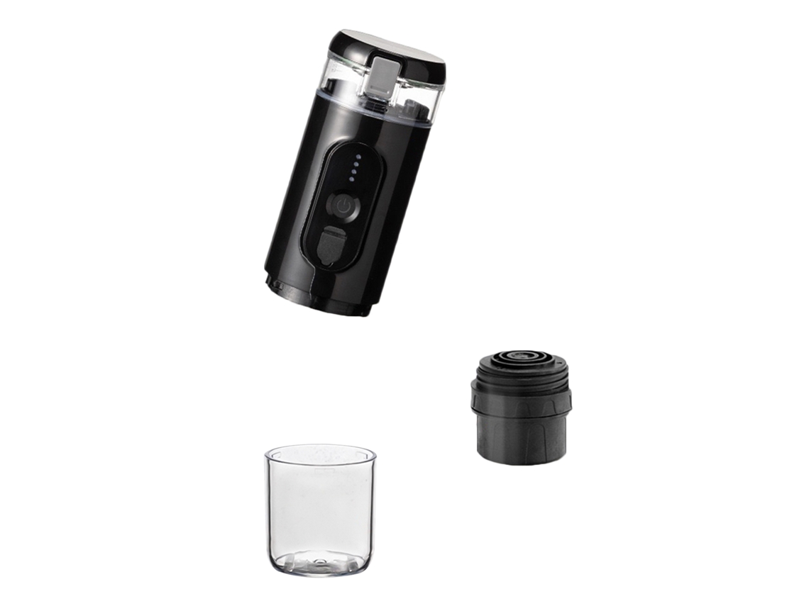 Cafetera portátil con batería de 2500 mAh y 18 bares.