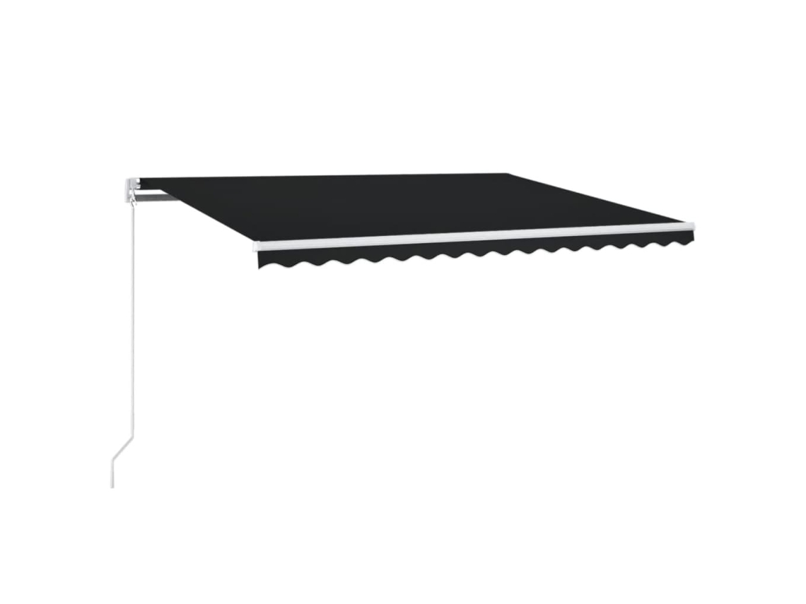 Maison Exclusive - Toldo Manual Retráctil Gris Antracita 450x350 Cm