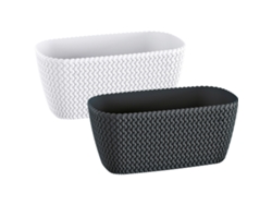 Maceta PROSPERPLAST Splofy Case (Blanco - 29.7 x 14.5 x 13.3 cm)