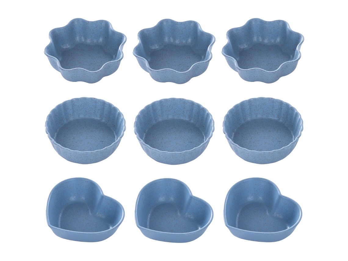 Juego de 9 platos para condimentos de formas variadas MEOIRUERY