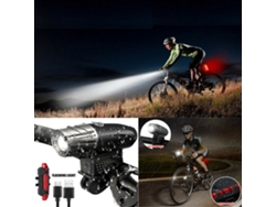 Luz Led Recargable Usb Impermeable Para Bicicleta Con Luces Delanteras Y Traseras Para Ciclismo.