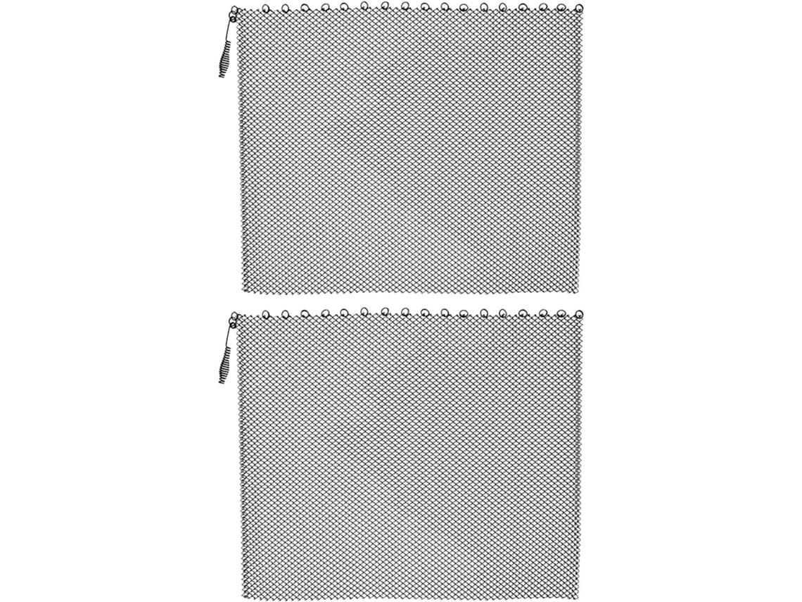 Juego De 2 Pantallas Protectoras Metálicas Decorativas Para Chimeneas, 55 61