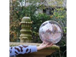 Pelota De Playa Inflable Con Purpurina Y Confeti, 30 Cm, Pvc Transparente, Para Fiestas En La Piscina Al Aire Libre.