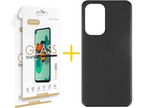 Carcasa + 2 Protectores de Pantalla para Xiaomi MI 11I ACCETEL Negro