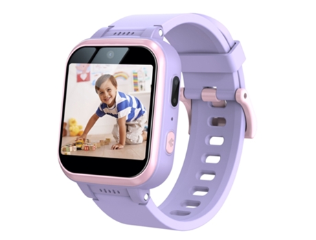 EKO Reloj infantil conectado de 128 MB con cámara y linterna Violeta