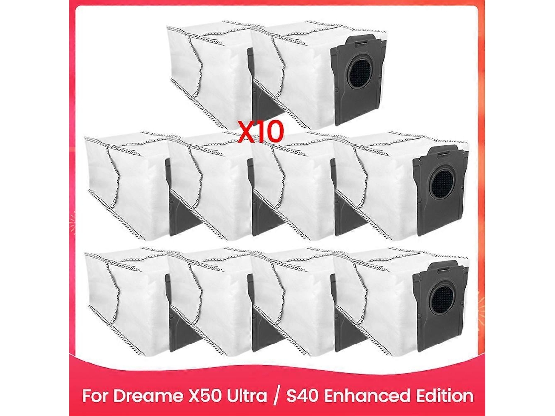 10pcs Dust Bag Fit For X50 Ultra / S40 Enhanced Edition Vacuum Cleaner Spare Part Accessories Kit