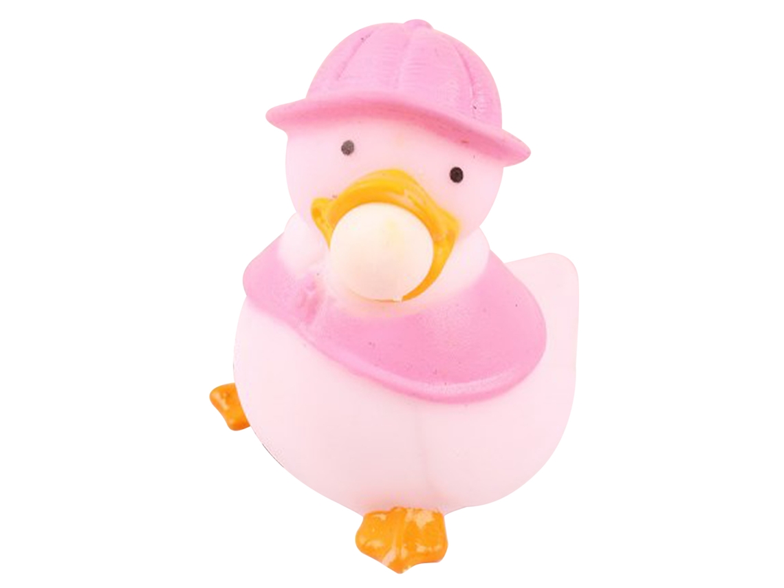 Ats-pelota Antiestrés De Pato Con Burbujas Squeezy, Suave Y Elástica Para Niños Y Adultos, Color Rosa
