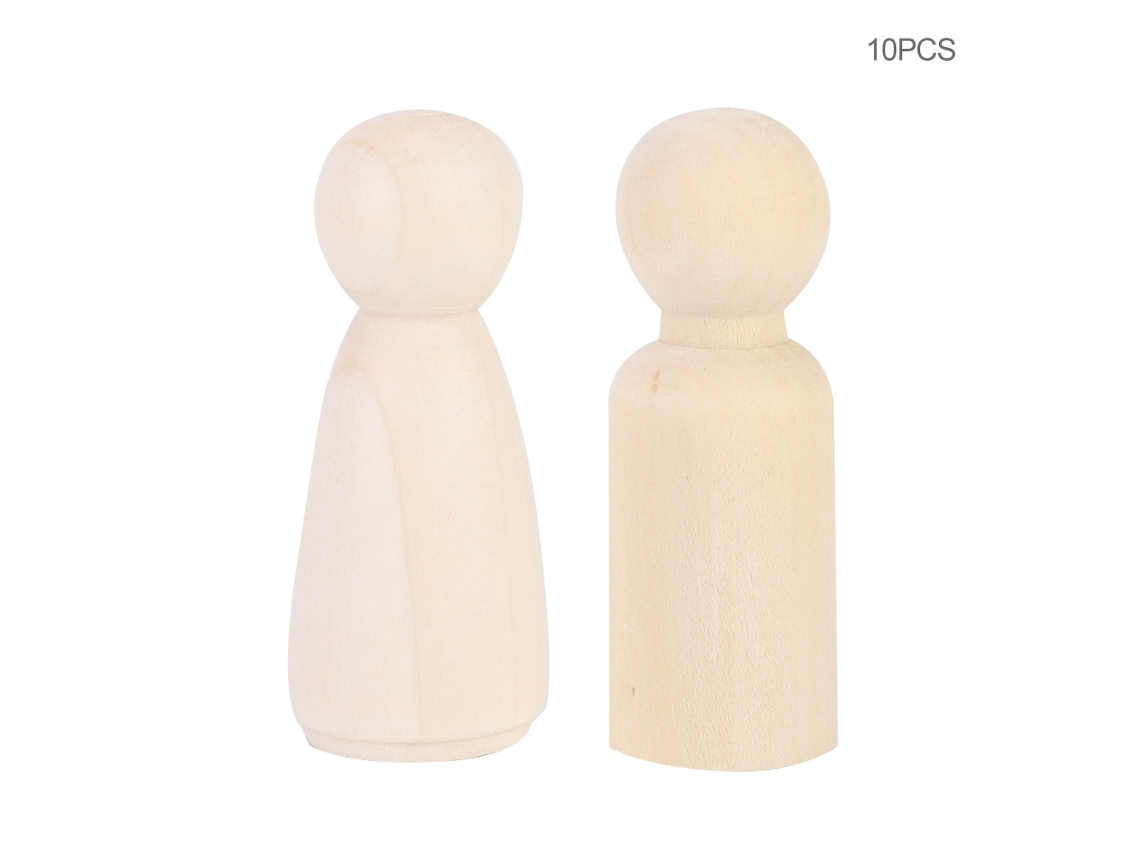 2026-muñecas De Pintura Diy 55mm Mujer Hombre Juguete De Figura De Madera Para Niños Niñas Pintura Manual