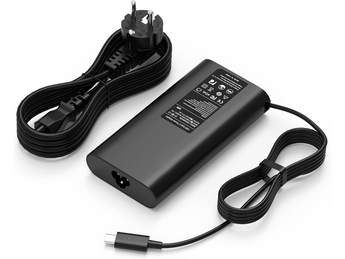 ZRUXE Cargador para Dell Inspiron Chromebook Series USB C 90W-Negro