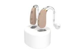 Amplificador Auditivo Digital Retroauricular (bte) Recargable, Apto Para Pérdida Auditiva Moderada A Severa (blanco)