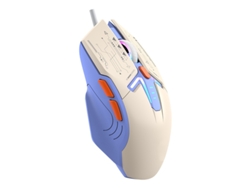 YIZHOOD H6 Ratón para Juegos 4 Niveles de Dpi Ajustables Luz de respiración Lenta Colorida Botones Funcionales 6d Intermitentes Azul
