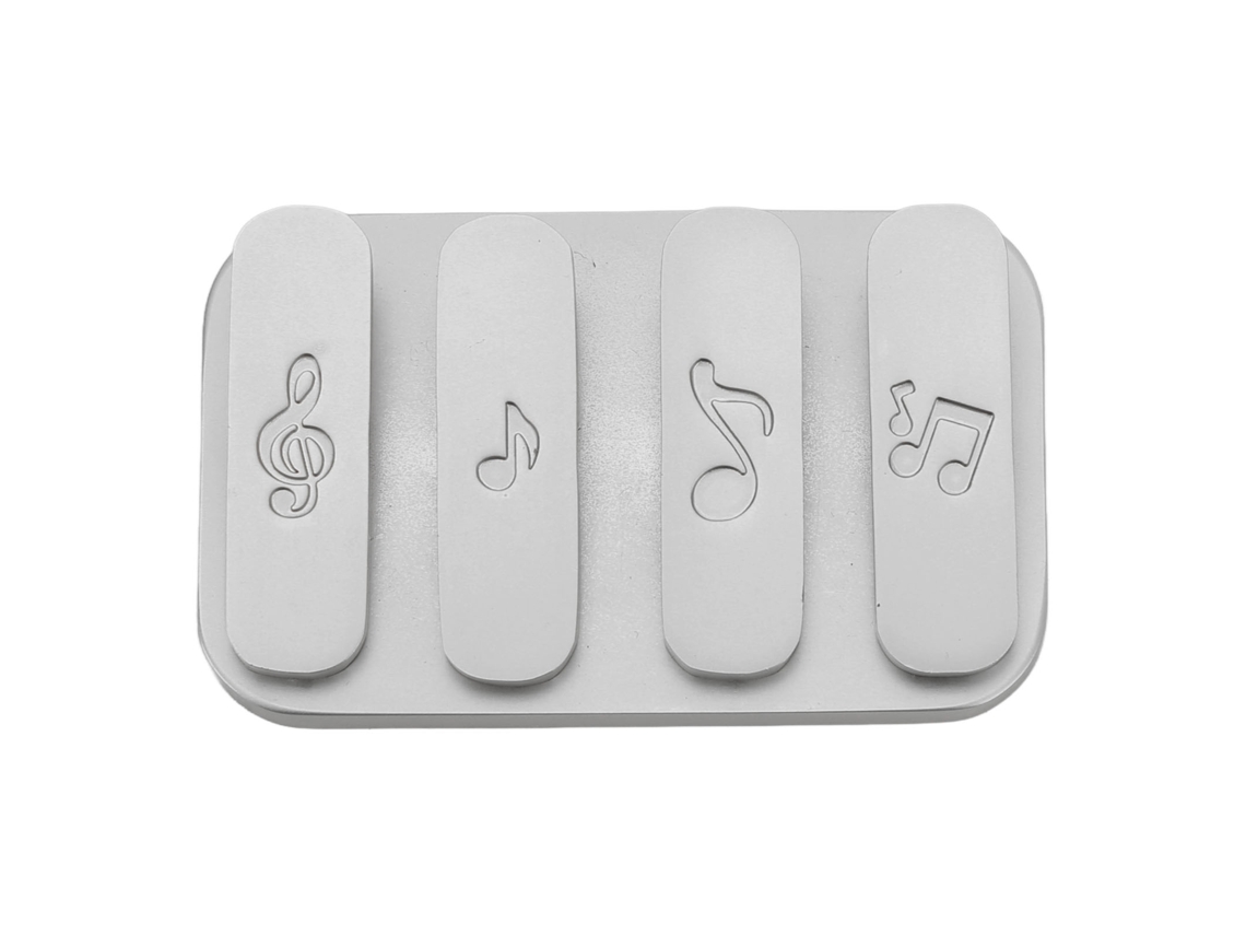 Dan26-juguete Deslizador Háptico Magnético Para Aliviar El Estrés, Desmontable, Ligero, Metal, Clicker Plateado