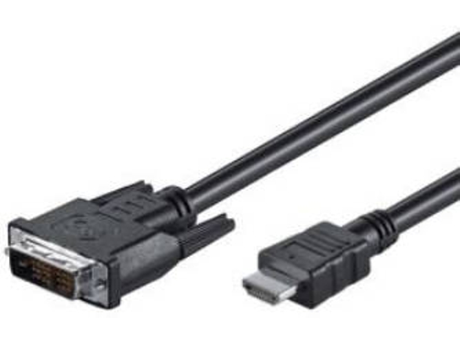 Adaptador de cable de vídeo M-CAB HDMI/DVI-D cable 2m Negro
