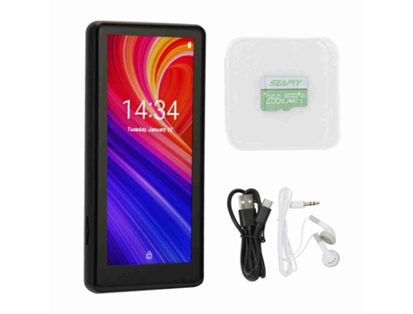 Reproductor MP3/MP4 Bluetooth YIZHOOD M18 4.0Inch 16G ROM 256G TF (Negro)