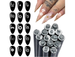 Tampon À Ongles Gel, Outils De Conception Con Différents Motifs