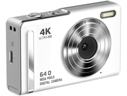 Cámara Digital 4k Con Flash Led, 64 Mp Hd, Formato De Tarjeta Ccd Portátil, Gama Básica