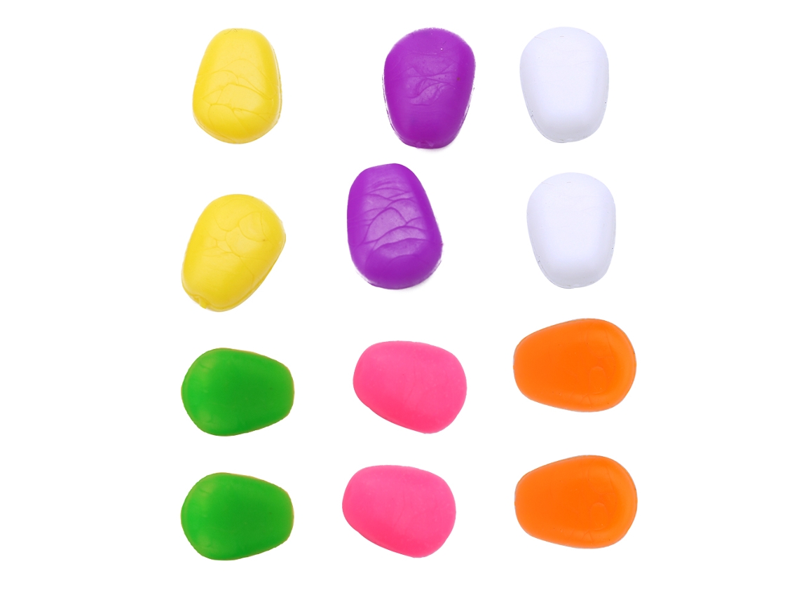 60pcs Isca De Milho De Pesca Mole Pop Up 6 Cores Plástica Flutuante Para Carpa Truta