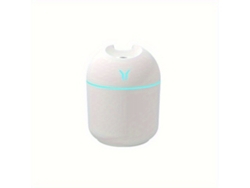 Humidificador y difusor de aroma USB portátil de 250 ml con luz LED para coche y hogar.
