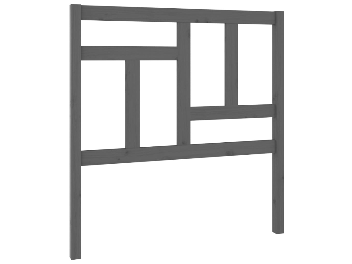 Cabecero de cama 95,5x4x100 cm Pino macizo Gris MAISON EXCLUSIVE