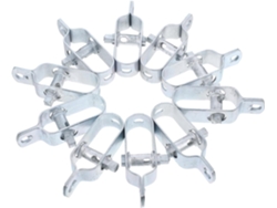 Abrazaderas De Cable De Acero 90mm X 1.8mm, Paquete De 10 Clips De Ajuste Para Jardinería, Invernaderos Y Estructuras
