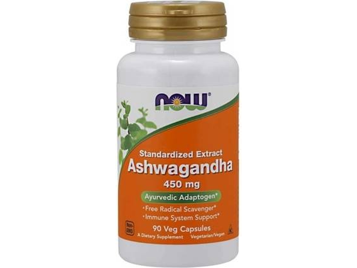 Complemento Alimentar NOW Ashwagandha (180 cápsulas vegetais)