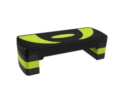 Escalón De Fitness Antideslizante, Altura Ajustable De 10 A 20 Cm, Capacidad De 150 Kg, Color Verde.