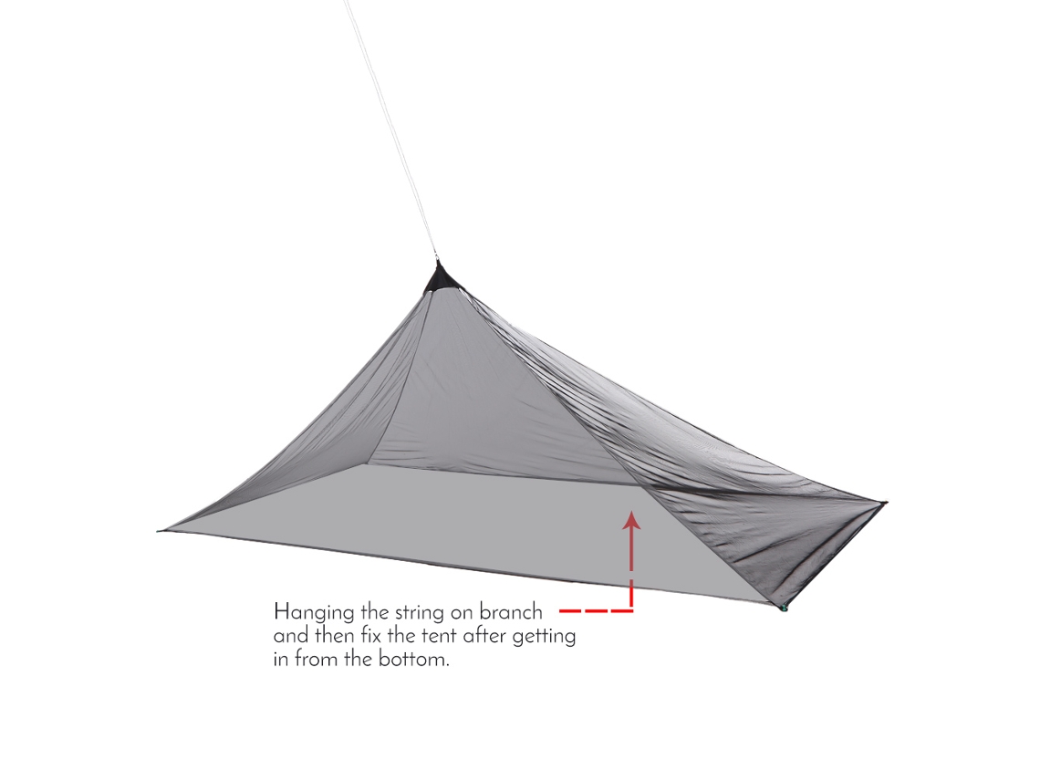 Mosquitera Piramidal Ultraligera Lixada Para Camping Y Uso Al Aire Libre, Protección Individual Contra Insectos.