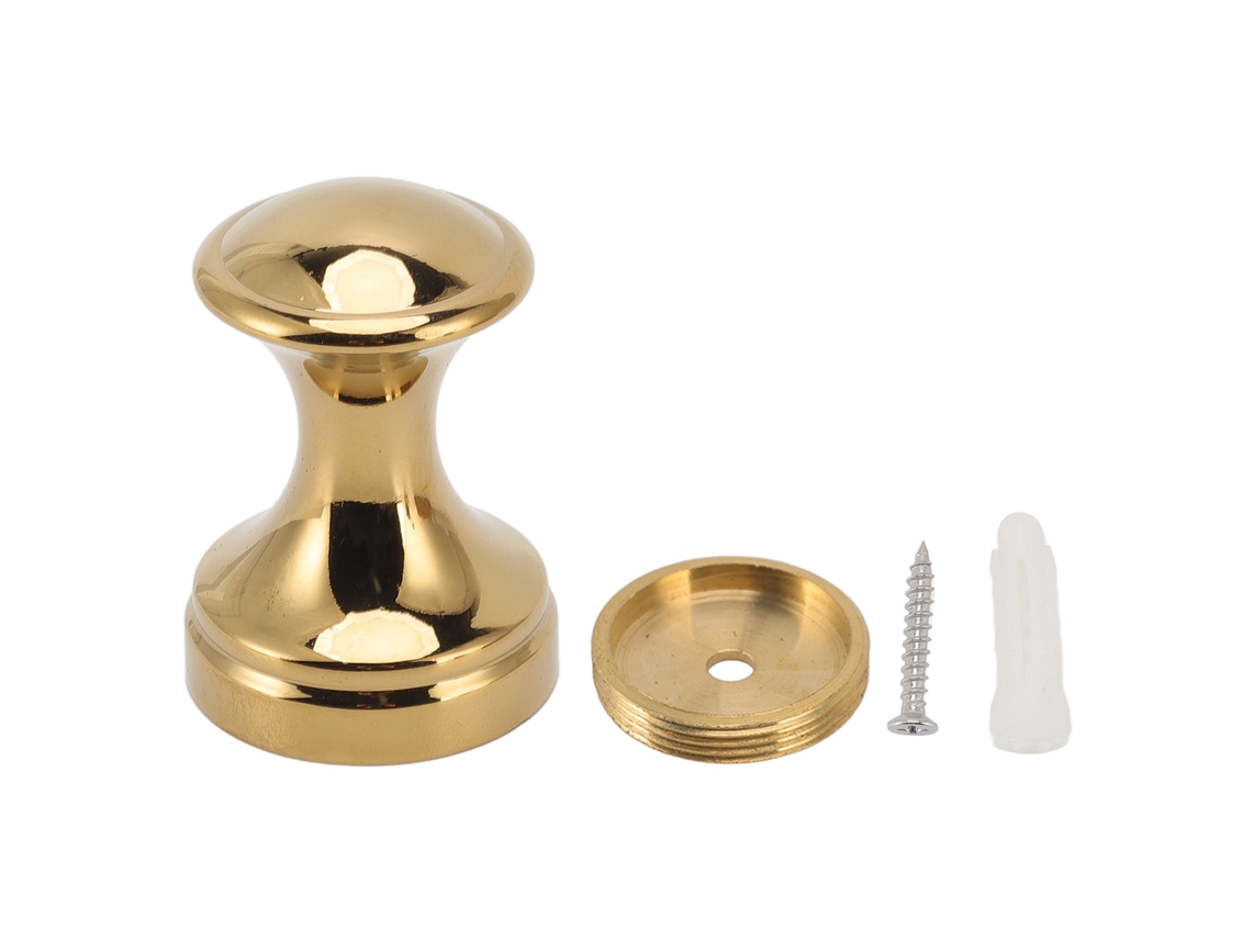 Gancho de pared sencillo y bonito de cobre dorado para baño o barbería.