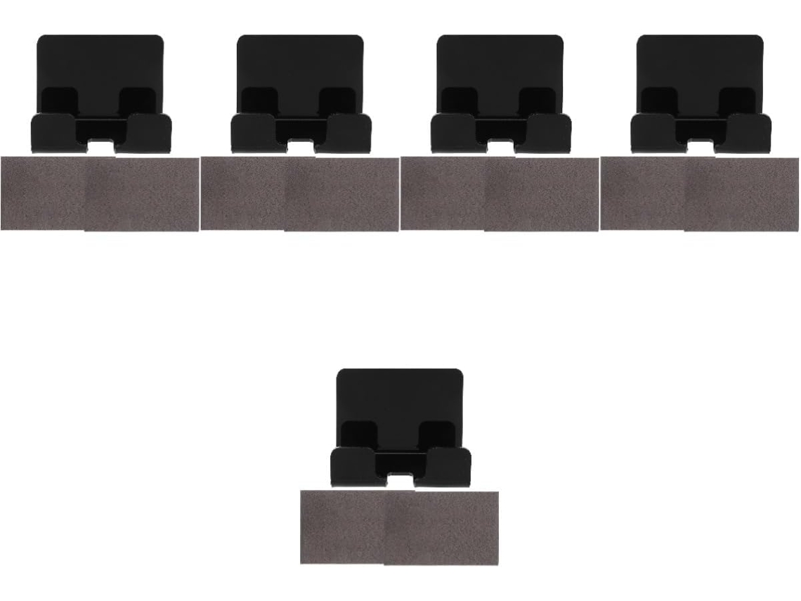 Juego De 5 Soportes Adhesivos De Pared Para Smartphones En La Sala De Estar, La Cocina O La Oficina.