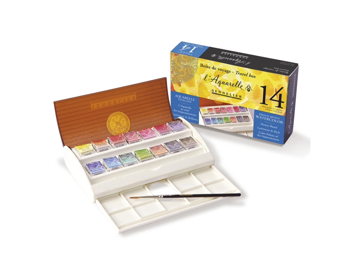 Caja de Acuarelas de Viaje Sennelier 14 Acuarelas