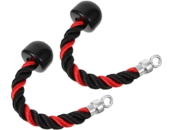 Cuerda para dominadas de tríceps y bíceps, 2 piezas, nailon, fitness, entrenamiento de fuerza, hogar, deporte