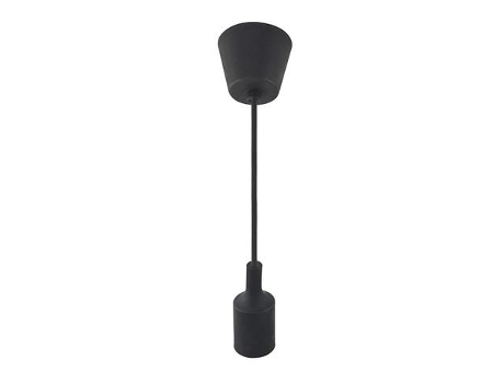 Suspensión de cable negro (1m) E27 IP20 MAX 60W HOROZ ELECTRIC