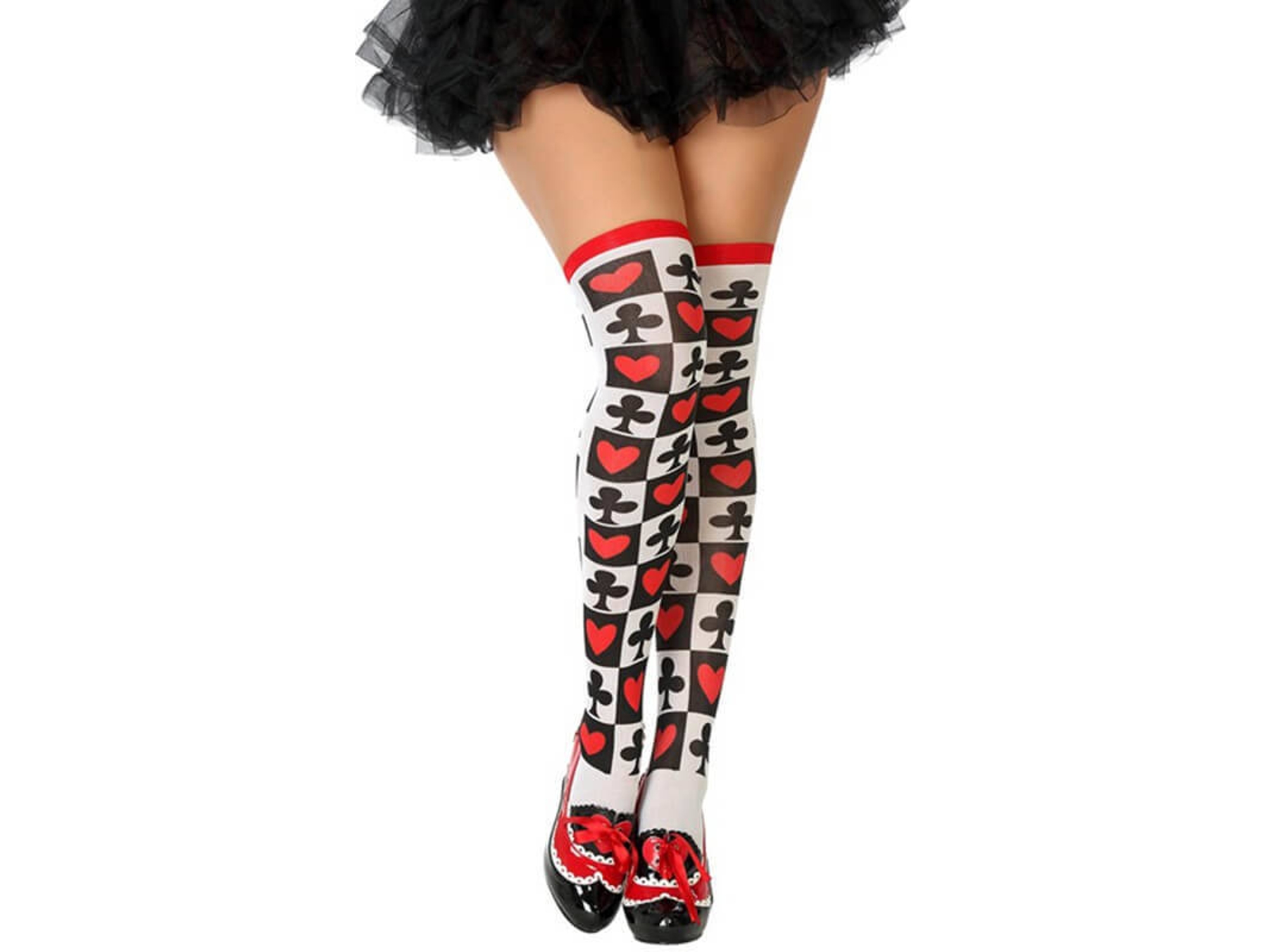 Medias DISFRAZZES Medias De Reina De Corazones (Talla: Talla Universal)