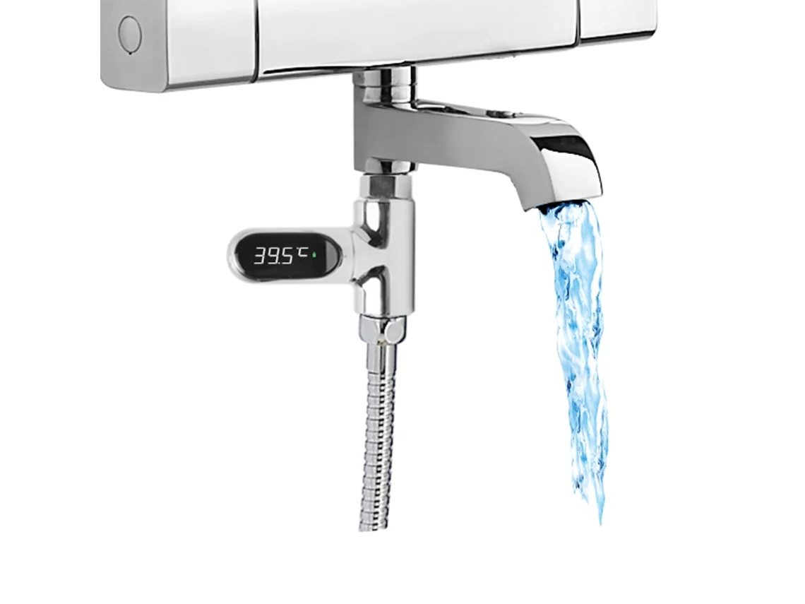 Termómetro Digital De Agua Para Ducha Con Pantalla Led, Medición De Temperatura De 5 A 85 ℃, Accesorio De Baño.