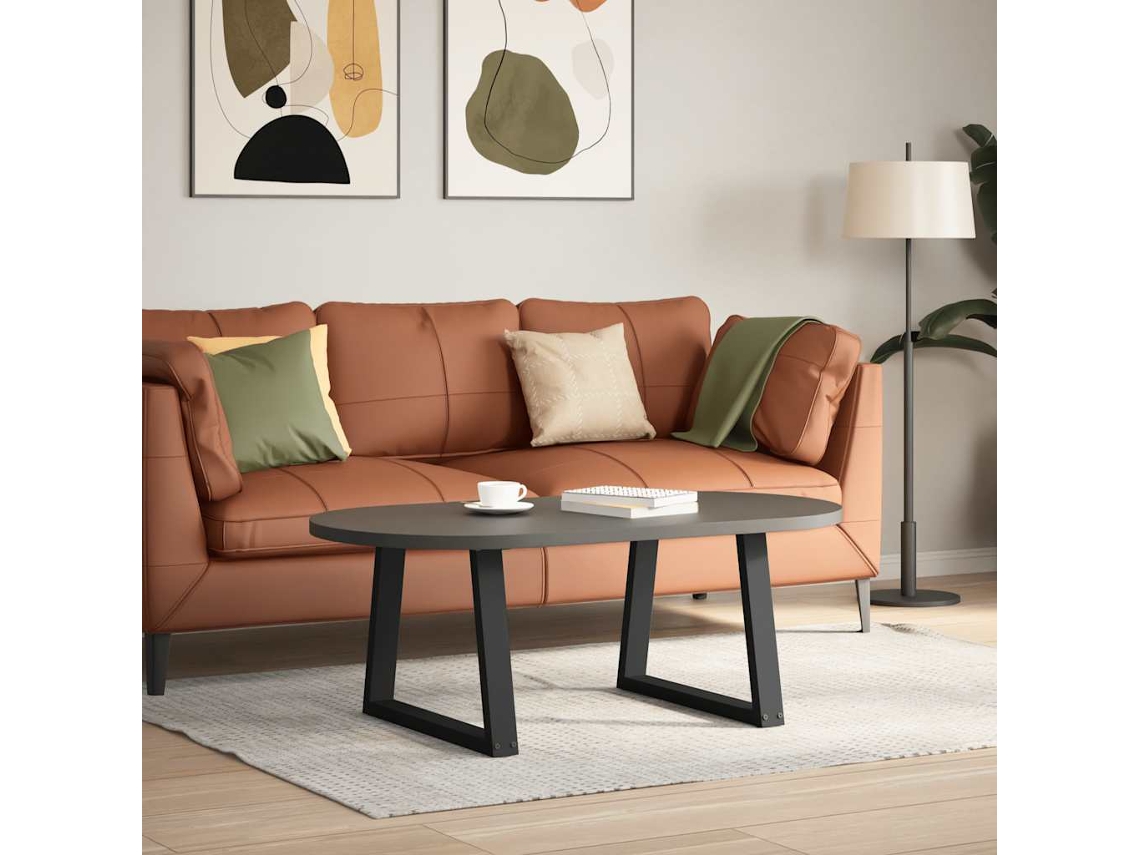 Patas Para Mesa De Comedor | Mesa De Cena Forma V 2 Uds Negro 70x(42-43,3) Cm