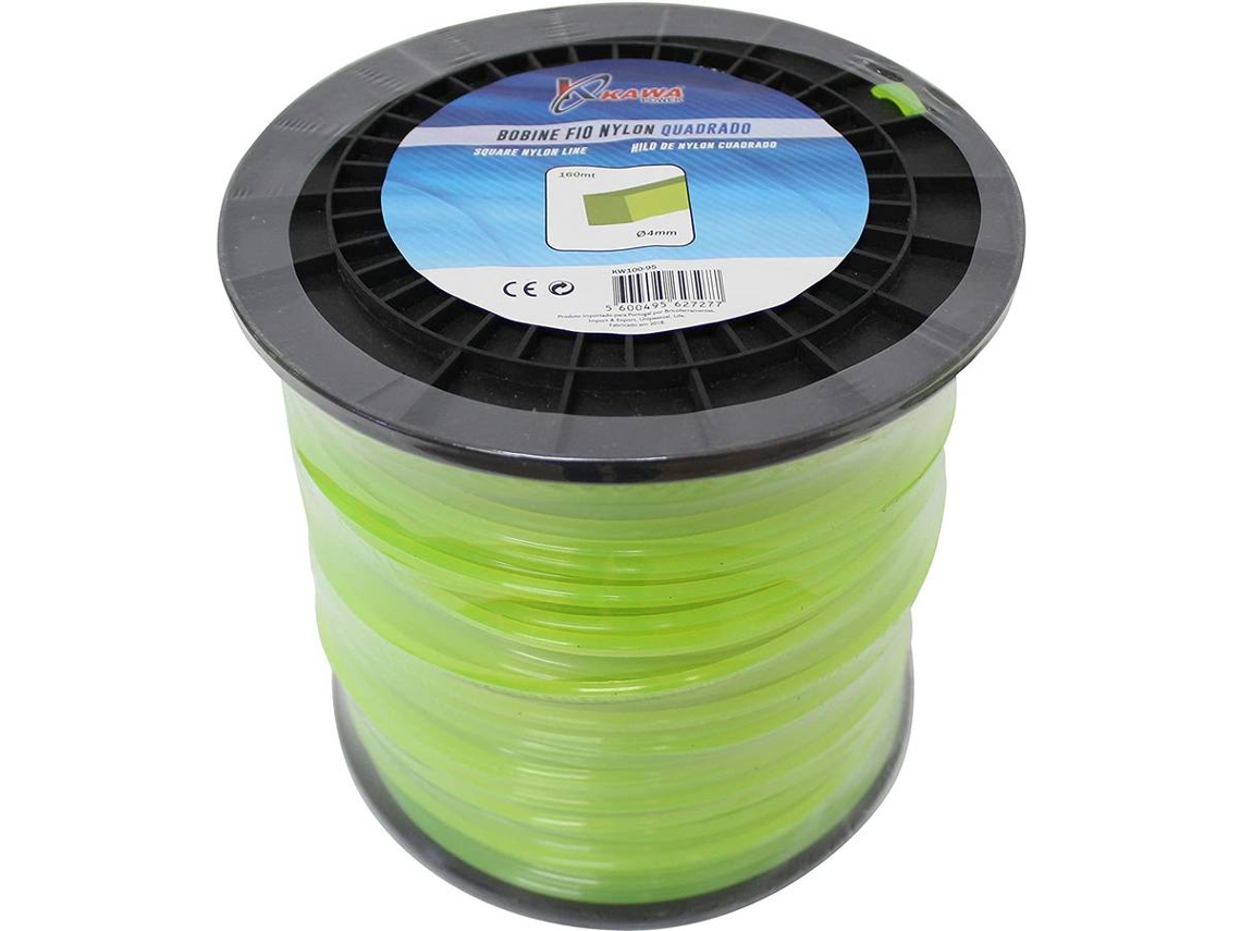 Kawapower Hilo De Nylon Cuadrado 4 Mm 160 M
